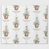 Weihnachtsbaum | Happy Holiday Geschenkpapier (Flach)
