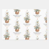 Weihnachtsbaum | Happy Holiday Geschenkpapier Set (Vorderseite)