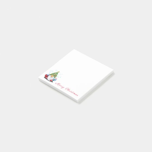 Weihnachtsbaum Hat Gnome Post it Notes Post-it Klebezettel (angewinkelt)