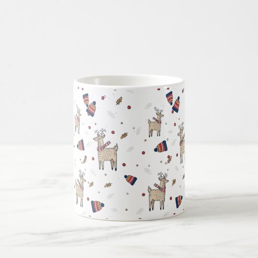 Weihnachtsbaum Hats Illustration Muster Kaffeetasse (Mittel)