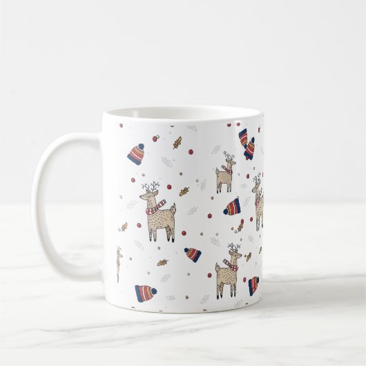 Weihnachtsbaum Hats Illustration Muster Kaffeetasse (Links)