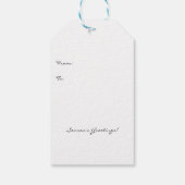 Weihnachtsbaum Hats Pattern Mittel Geschenkanhänger (Rückseite)