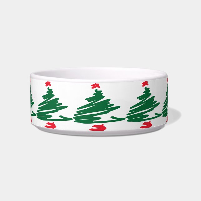 Weihnachtsbaum Haustier Bowl Napf (Vorderseite)