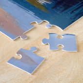 Weihnachtsbaum Helle Stern Wasserfarbe Puzzle (Seite)