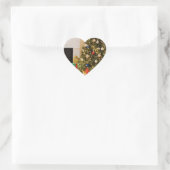 Weihnachtsbaum Herz-Aufkleber (Tasche)