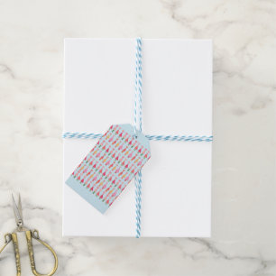 Weihnachtsbaum-Herzen Geschenkpapier Geschenkanhänger
