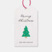 Weihnachtsbaum Herzen Urlaub  Geschenkanhänger (Rückseite)