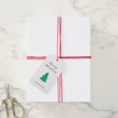 Weihnachtsbaum Herzen Urlaub  Geschenkanhänger (Mit Garn)