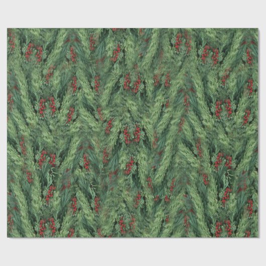 Weihnachtsbaum Hintergrund Geschenkpapier (Flach)