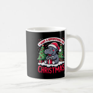 Weihnachtsbaum Hippopotamus Xmas Hippo Lover Team Kaffeetasse