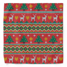 Weihnachtsbaum Hirsch Hund gegossen Bandana