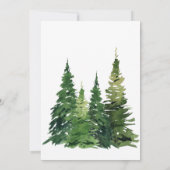 Weihnachtsbaum-Hochzeit Einladung (Rückseite)