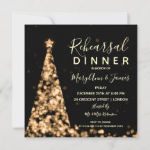 Weihnachtsbaum Hochzeit Probe Dinner