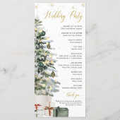 Weihnachtsbaum-Hochzeit Programm (Rückseite)