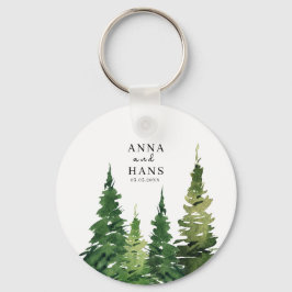 Weihnachtsbaum-Hochzeit Schlüsselanhänger