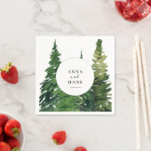 Weihnachtsbaum-Hochzeit Serviette (Beispiel)