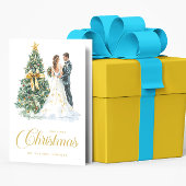 Weihnachtsbaum Hochzeit unser erstes Weihnachtsfes Karte