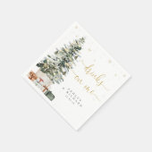 Weihnachtsbaum-Hochzeitsservietten Serviette (Ecke)