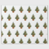Weihnachtsbaum Holiday Modern Einfach Saison Geschenkpapier (Flach)
