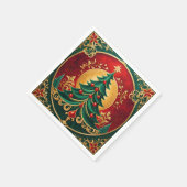 Weihnachtsbaum Holiday Napkin Serviette (Ecke)