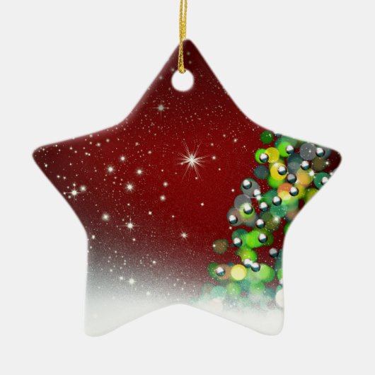 Weihnachtsbaum Holiday Peace Liebe Destiny Keramik Ornament (Vorne)