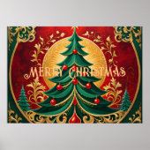 Weihnachtsbaum-Holiday-Poster Poster (Vorne)