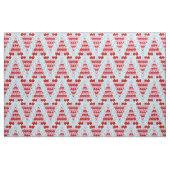 Weihnachtsbaum Holiday Santa Flamingos auf Cool Bl Stoff (Fat Quarter (45,7 x 55,9 cm))