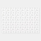 Weihnachtsbaum Holiday Snowman Snowflake Geschenk Geschenkpapier Set (Vorderseite 2)