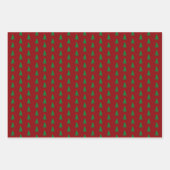 Weihnachtsbaum Holiday Snowman Snowflake Geschenk Geschenkpapier Set (Vorderseite)