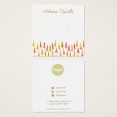 Weihnachtsbaum Holiday Square Earring Display Card (Vorne & Hinten)