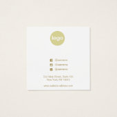 Weihnachtsbaum Holiday Square Earring Display Card (Rückseite)