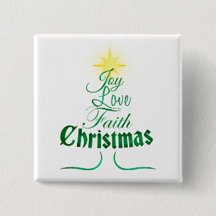 Weihnachtsbaum Holiday Word Art Button