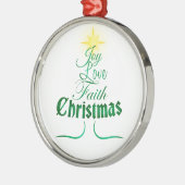 Weihnachtsbaum Holiday Word Art Ornament Aus Metall (Links)