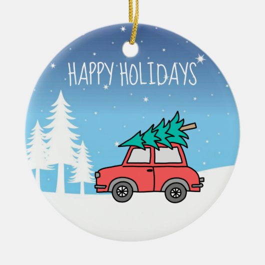 Weihnachtsbaum Holidays Circle Ornament (Vorne)