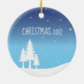 Weihnachtsbaum Holidays Circle Ornament (Hinten)