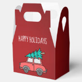 Weihnachtsbaum Holidays Gable Favor Box Geschenkschachtel (Geöffnet)