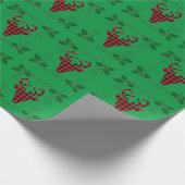 Weihnachtsbaum Holly Holiday Wrapping Paper Geschenkpapier (Ecke)