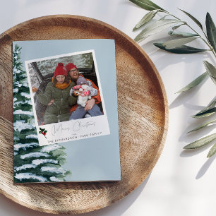 Weihnachtsbaum Holly & Instant Foto - Blue Card V2