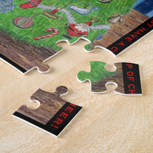 Weihnachtsbaum Holly Jolly Puzzle (Seite)