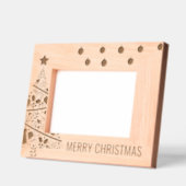 Weihnachtsbaum Holzlaserbild Geätzte Rahmen (Links)