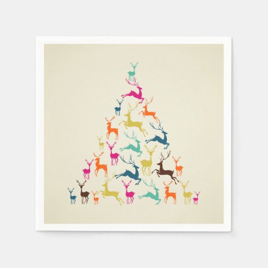 Weihnachtsbaum Hübsch Serviette (Vorderseite)