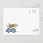 Weihnachtsbaum Hugger Feiertag POSTKARTE (Rückseite)