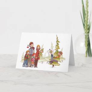 Weihnachtsbaum Hugger Feiertagskarte