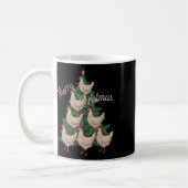 Weihnachtsbaum Hühner Funny Chickens Weihnachtsbau Kaffeetasse (Links)
