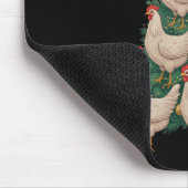 Weihnachtsbaum Hühner Funny Chickens Weihnachtsbau Mousepad (Ecke)