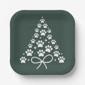 Weihnachtsbaum Hund Lover Besitzer Gabe Urlaub Pappteller (Vorderseite)