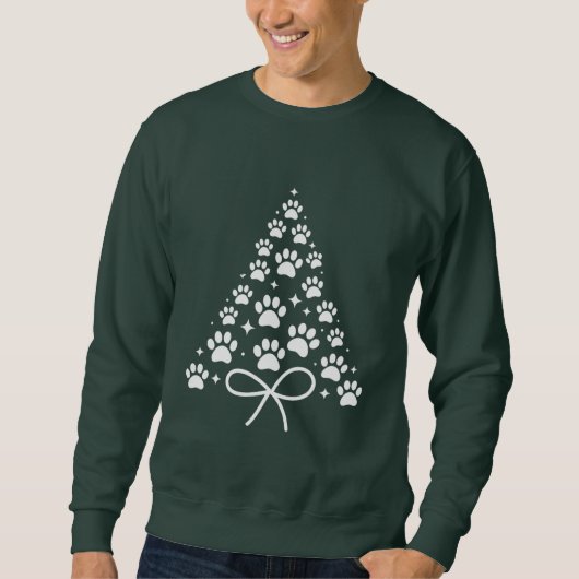 Weihnachtsbaum Hund Lover Besitzer Gabe Urlaub Sweatshirt (Vorderseite)
