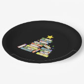 Weihnachtsbaum I Pappteller (Schrägansicht)