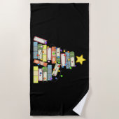 Weihnachtsbaum I Strandtuch (Vorderseite)