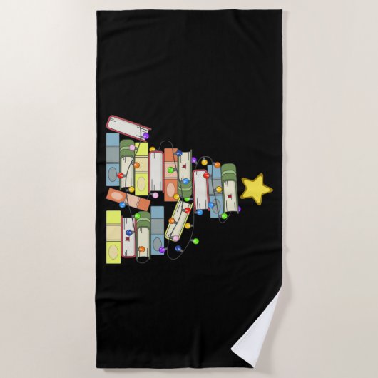 Weihnachtsbaum I Strandtuch (Vorderseite)